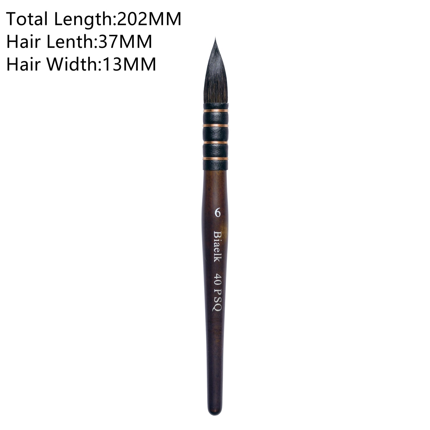 Pincel de pluma, 100% pelo de ardilla Kazan puro, de alta calidad para acuarela, modelo 40PSQ