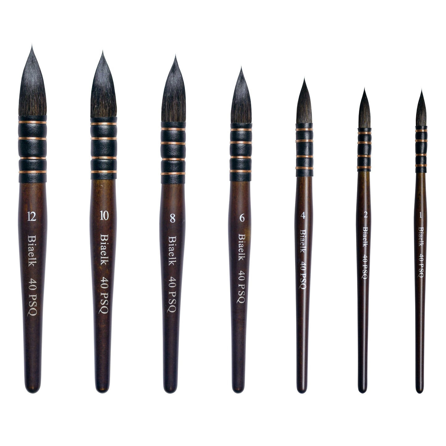 Pincel de pluma, 100% pelo de ardilla Kazan puro, de alta calidad para acuarela, modelo 40PSQ