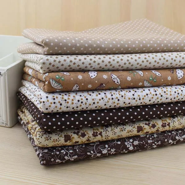 Medio metro de ancho x 150cm, tela de algodón tonalidades y estampado, Tamaño: 50cm * 150cm/pieza