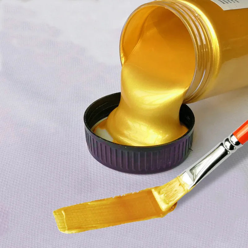 Pintura acrílica metálica para colorear estatuas, barniz de grafiti pintado a mano, resistente al agua, no se desvanece, 100/300ml