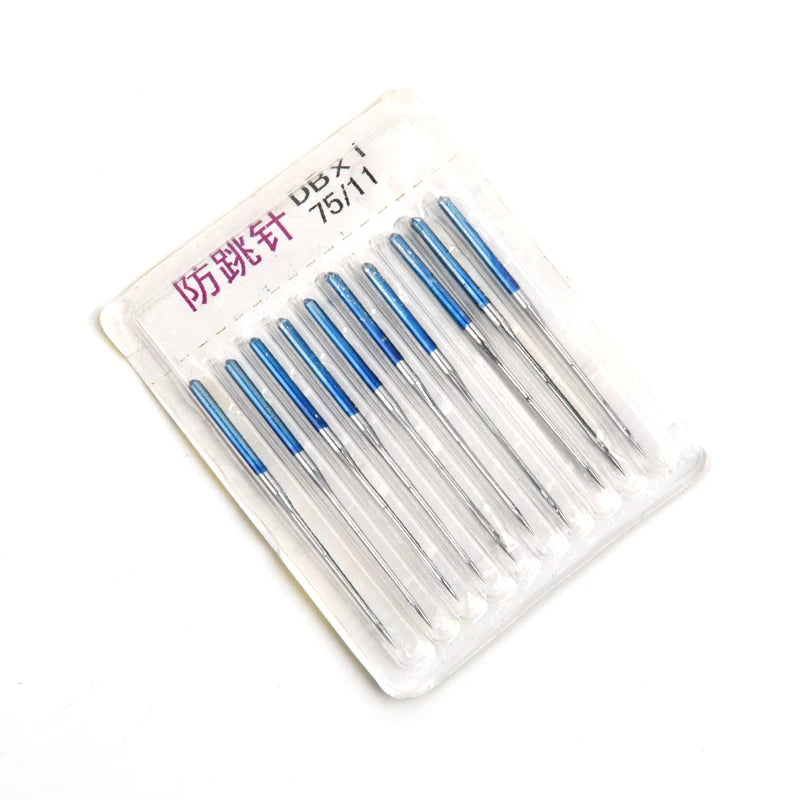 10 unids/set de aguja de máquina para coser tela elástica