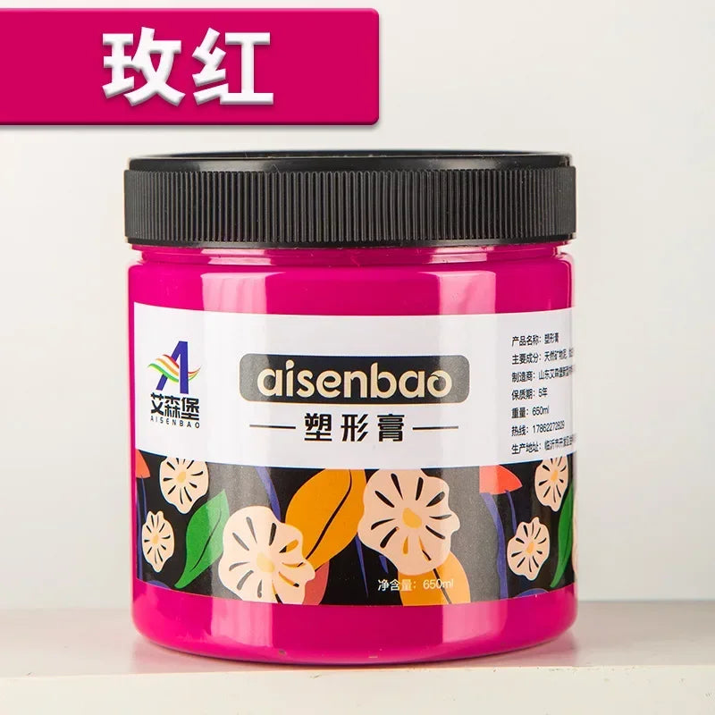 Pasta de textura fina, 650g, pasta de estructura para pintura acrílica, pasta de textura versátil para múltiples superficies que aporta profundidad y textura con un acabado profesional.