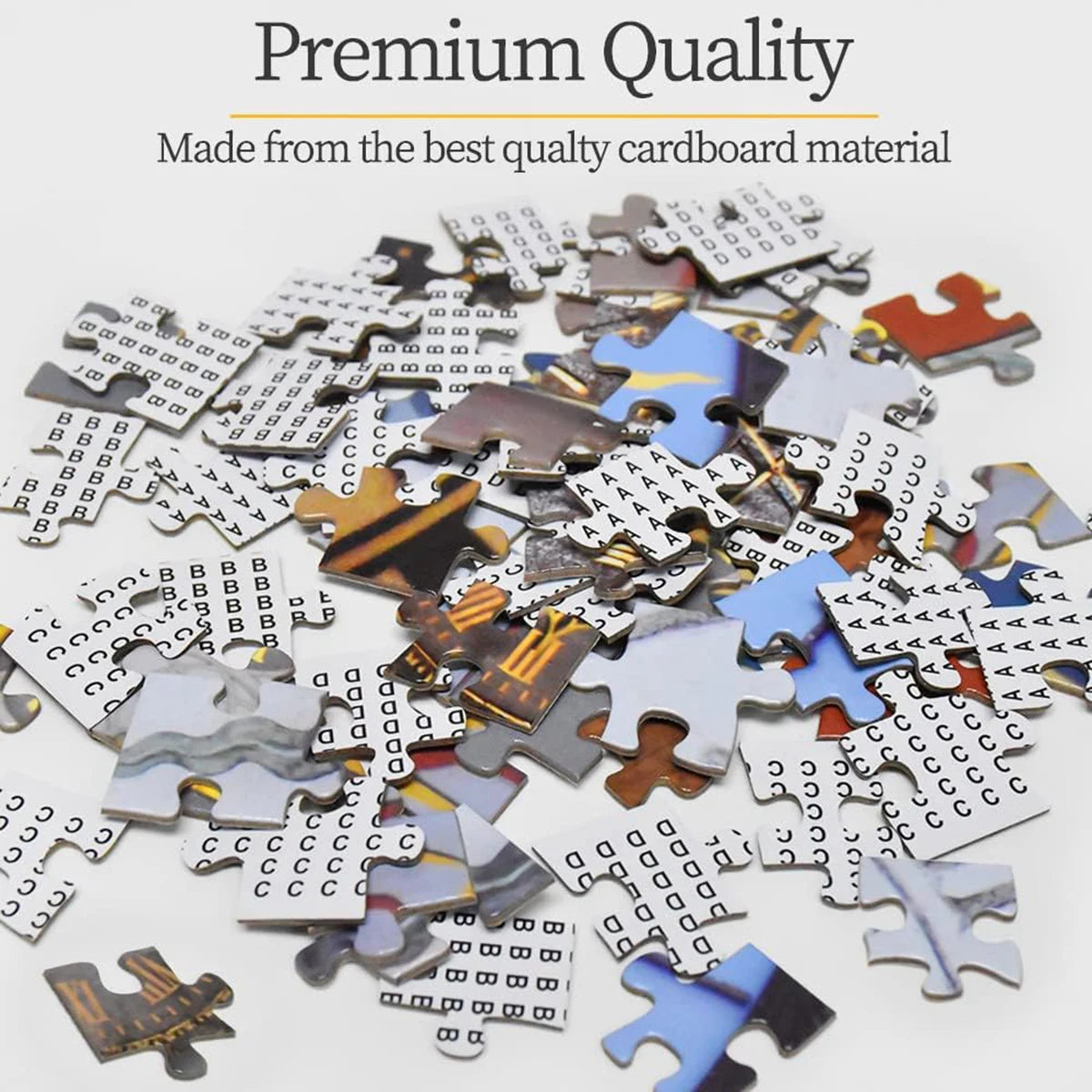 Rompecabezas para adultos, 1000 piezas, relojes entrelazados, letras perfectas en la espalda