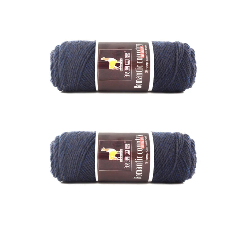 2 uds total 200g tejido a mano lana de Alpaca, lana suave y cálida
