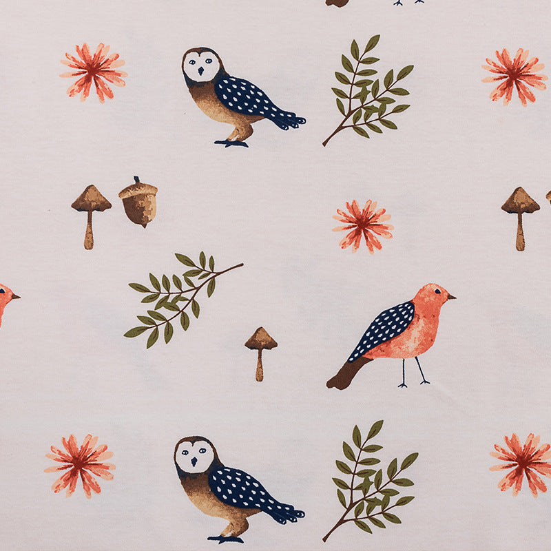 Tela de Jersey para niños de 180x50cm, tela de punto de algodón peinado con estampado de dibujos animados