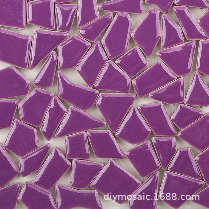 200g a granel, pequeño fragmento de piedra libre de cerámica, mosaico manual esmaltado Irregular azulejo de cerámica arte, manualidades
