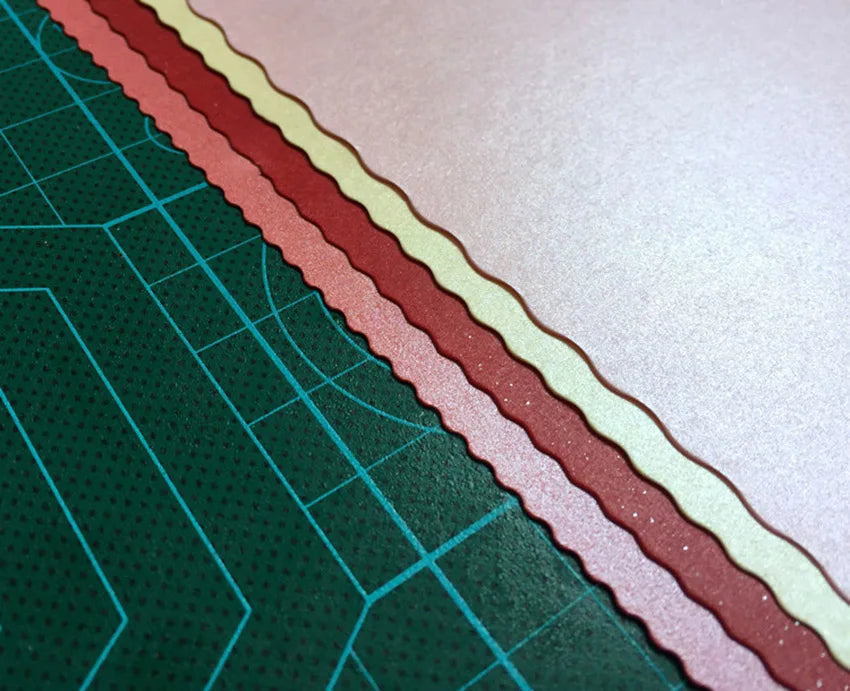 Máquina plegadora y cortadora de papel multifunción, cabezal cortador giratorio de 360 grados, 12 tipos de bordes para herramientas de arte de tarjetas de corte manual