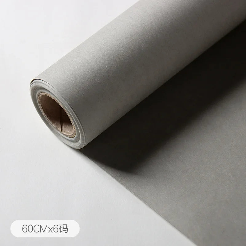 Rollo de papel de embalaje de Color sólido de alta textura, película mate, 60cm x 6 yardas/1 rollo