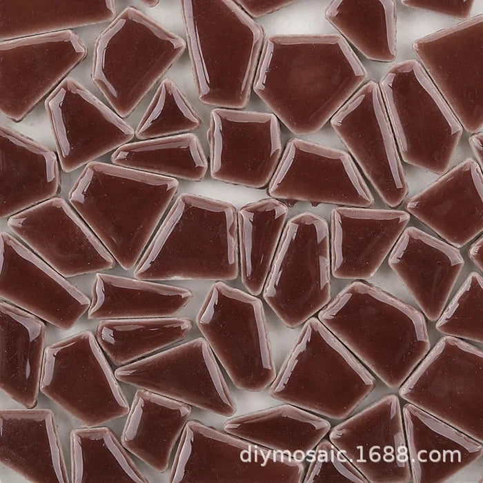 200g a granel, pequeño fragmento de piedra libre de cerámica, mosaico manual esmaltado Irregular azulejo de cerámica arte, manualidades