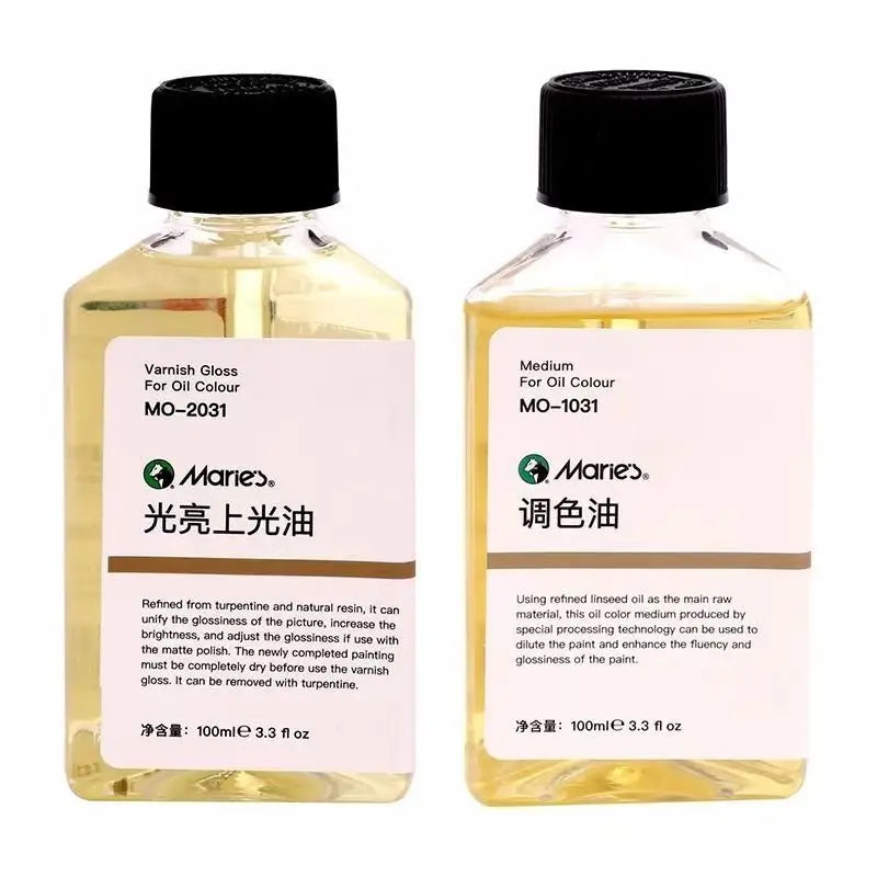 Trementina para Óleo, Inodora, Diluyente para Mezclar, Medium de Pintura, 100ml