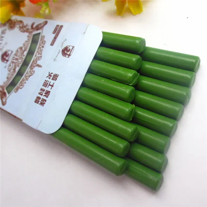 Lacre en palillos de cera de colores Vintage, para sellos de cartas o regalos, palo de sello de cera clásico, para derretir en hornillos o en pistola de pegamento caliente caja de 16 piezas