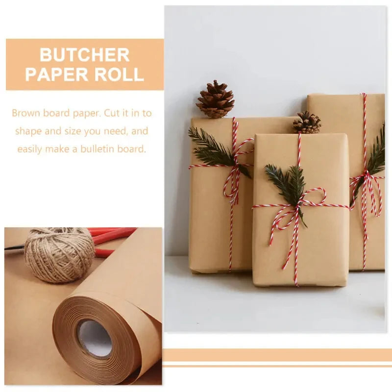 Rollo de papel Kraft para envolver, para pintar, para embalaje, 29,9 cm x 2,9/ 4,9/ 9,9/ 14,9 metros