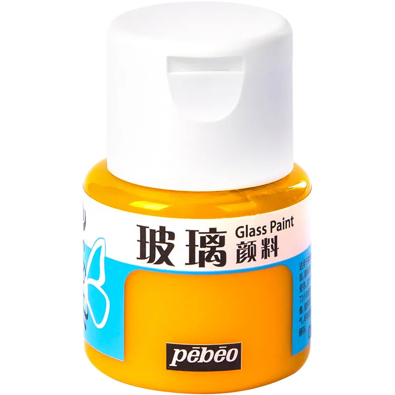 Pintura para vidrio impermeable Pebeo, pinturas acrílicas de vidrio transparente resistente al sol, 20ml