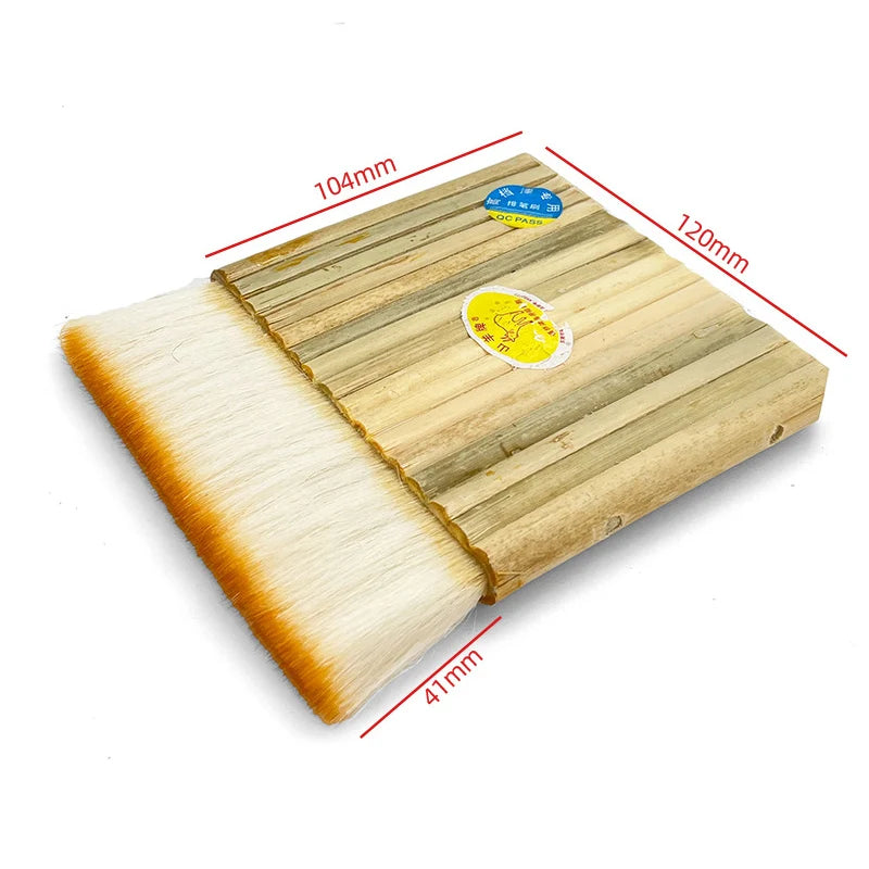 Pincel de pintura de tinta de lana súper ancho, de paisaje chino de bambú, cepillo ancho de pelo suave hecho a mano