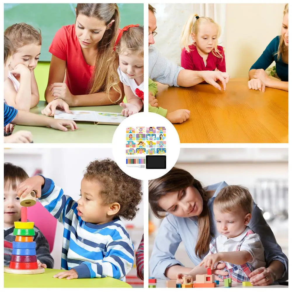 Kits de arte de arena para niños, 12 colores de arena, 16 imágenes , 1 bandeja, 1 herramienta de arte con pincel
