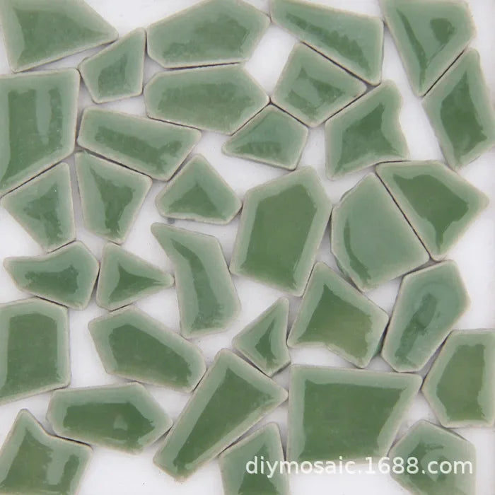 200g a granel, pequeño fragmento de piedra libre de cerámica, mosaico manual esmaltado Irregular azulejo de cerámica arte, manualidades