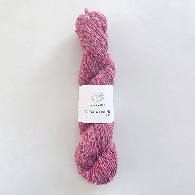 Lana de Lotus Alpaca Tweed, lana merina, nailon mezclado, para tejido a mano, ganchillo, 1*50g