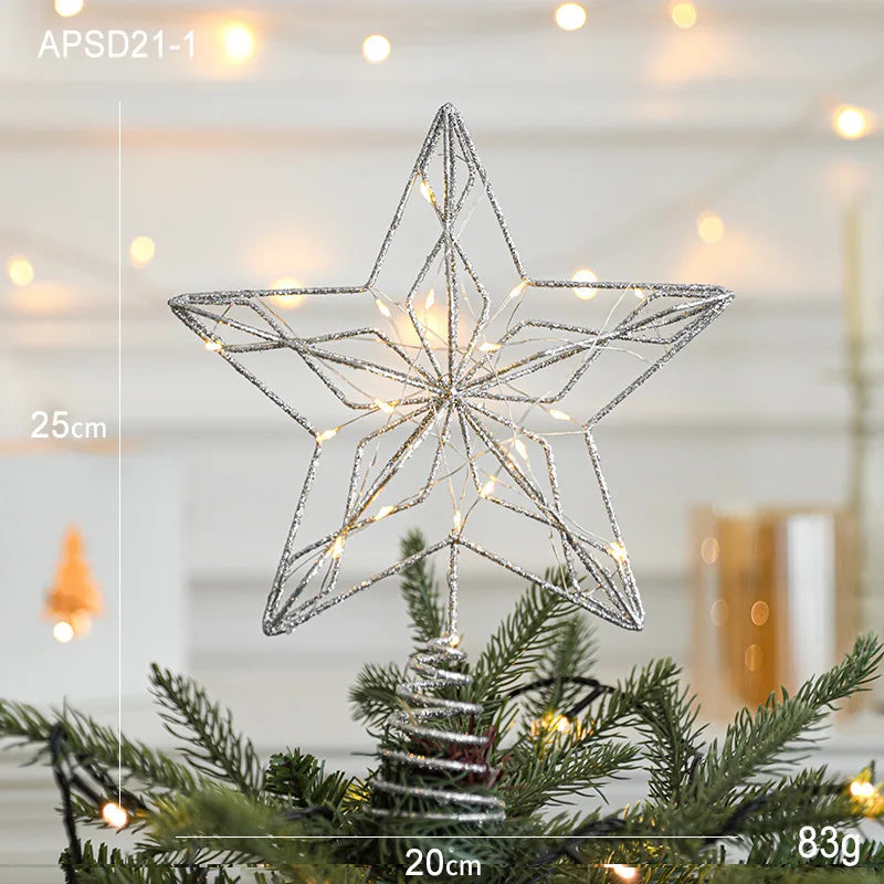 Estrella para árbol de Navidad, 10-20 cm