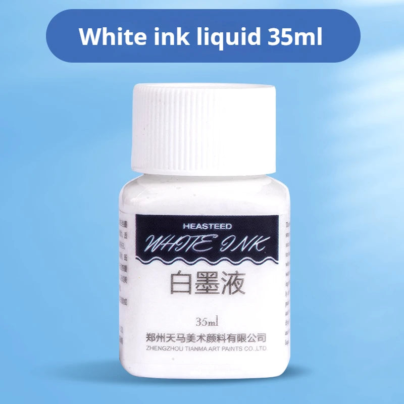 Tinta de enmascaramiento para acuarela, botella de Gel blanco líquido, tubo de aguja, pintura líquida blanca de acuarela