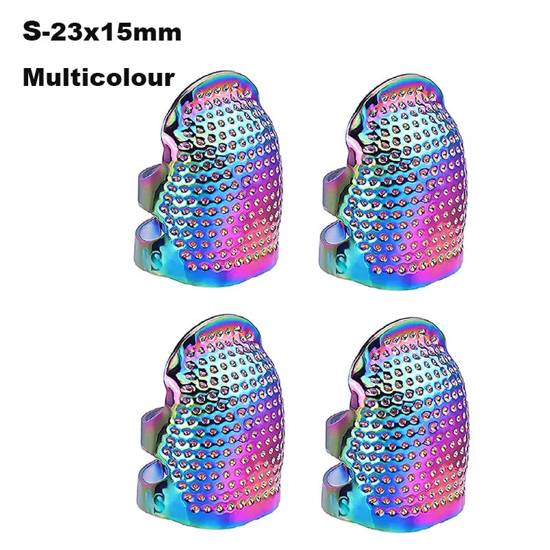 Protector de dedo, dedal retro, 3 uds, para manualidades con agujas en trabajos hecho a mano