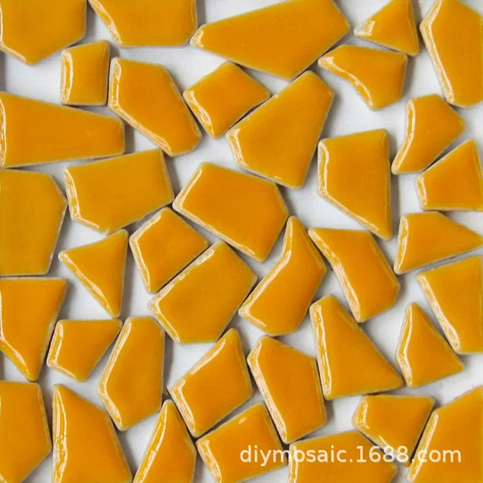 200g a granel, pequeño fragmento de piedra libre de cerámica, mosaico manual esmaltado Irregular azulejo de cerámica arte, manualidades