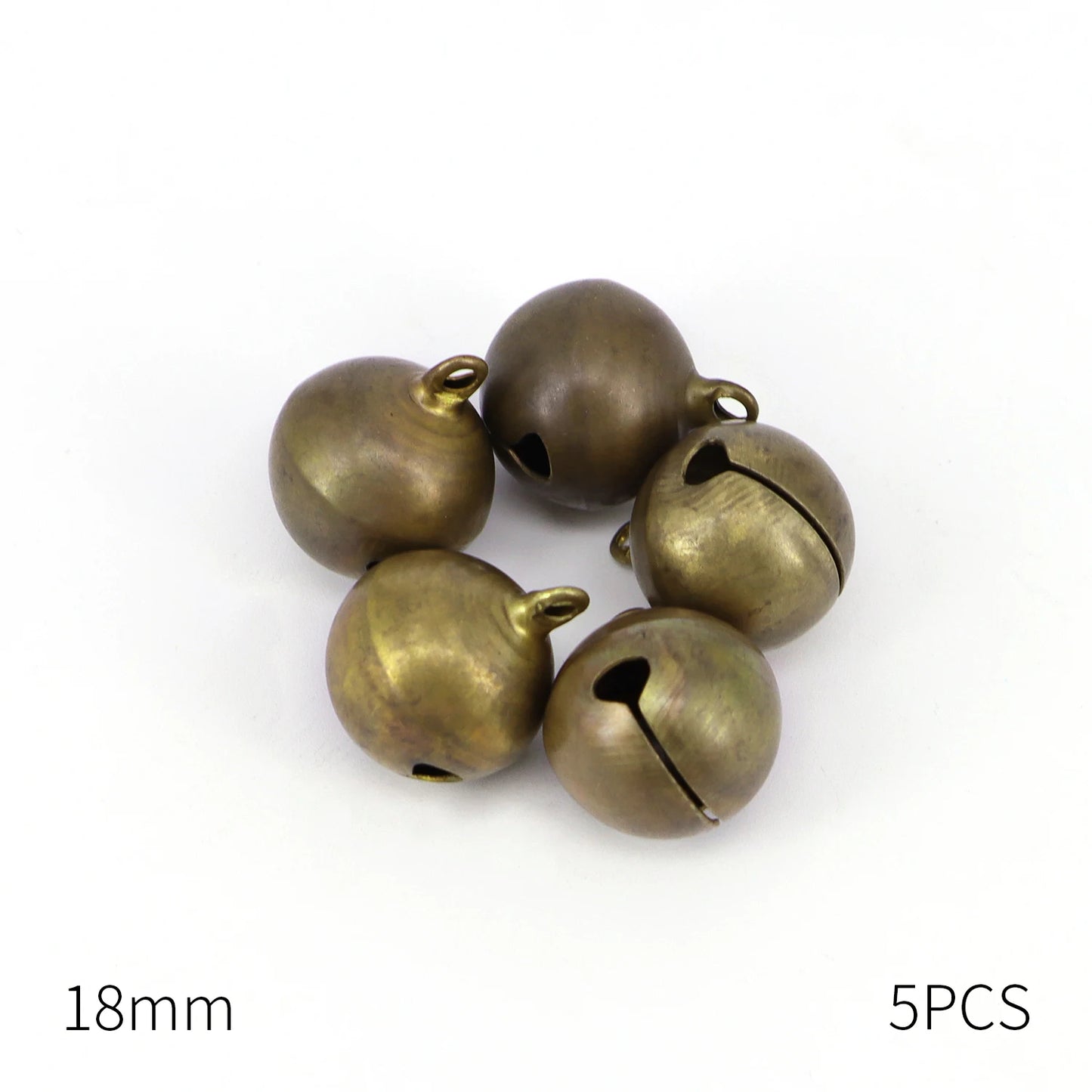 Campanas de bronce pequeñas de cobre, cuentas sueltas, accesorios para hacer a mano, joyería