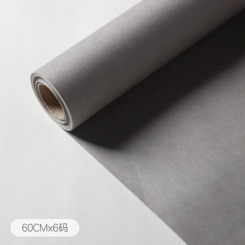 Rollo de papel de embalaje de Color sólido de alta textura, película mate, 60cm x 6 yardas/1 rollo