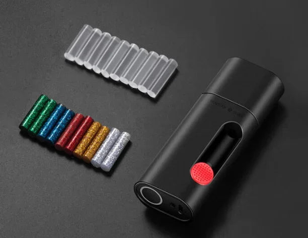Wowstick-lápiz de pegamento eléctrico inalámbrico para manualidades, para pegamento de fusión en caliente recargable tipo C, 2000mAh, con 20 piezas