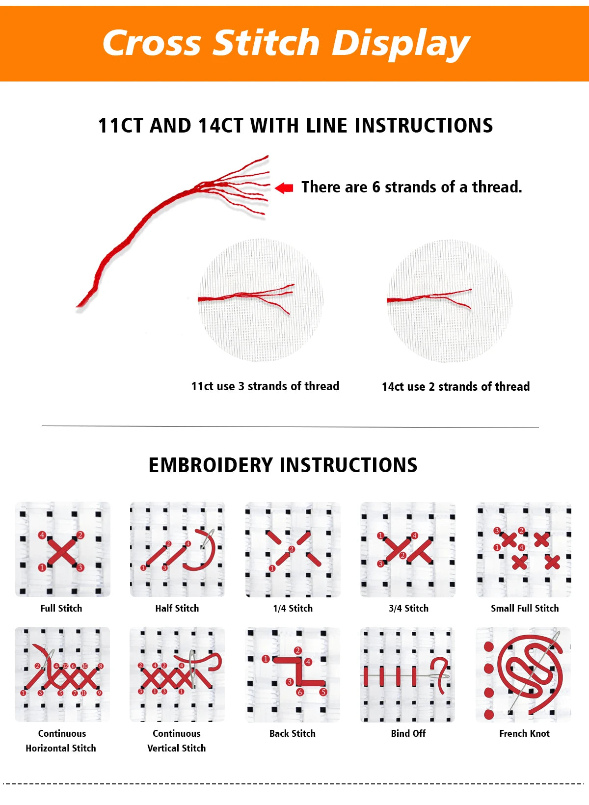 1 unidad 40X40cm/15,7X15,7 pulgadas, vista nocturna, kit de punto de cruz con estampado de 11CT/14CT