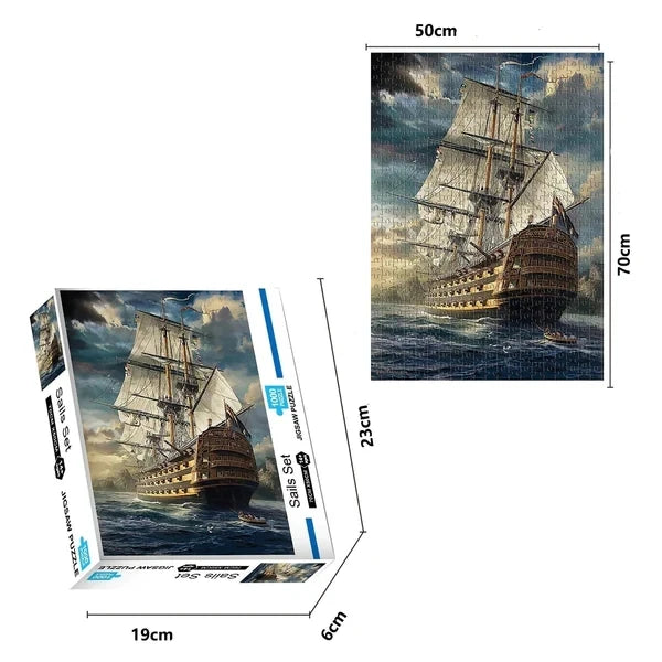 Sails-Set Rompecabezas de 1000 piezas para adultos