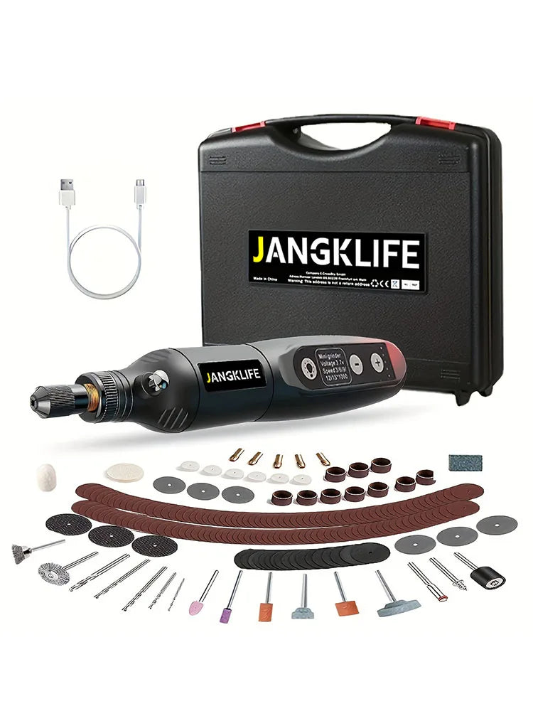 Kit de herramientas rotativas inalámbricas USB, bolígrafo de grabado de carpintería, para joyería, metal, vidrio, Mini Taladro Inalámbrico
