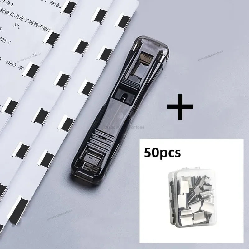 Herramienta con abrazadera de empuje para documentos, grapadora, soporte de Clip de Metal