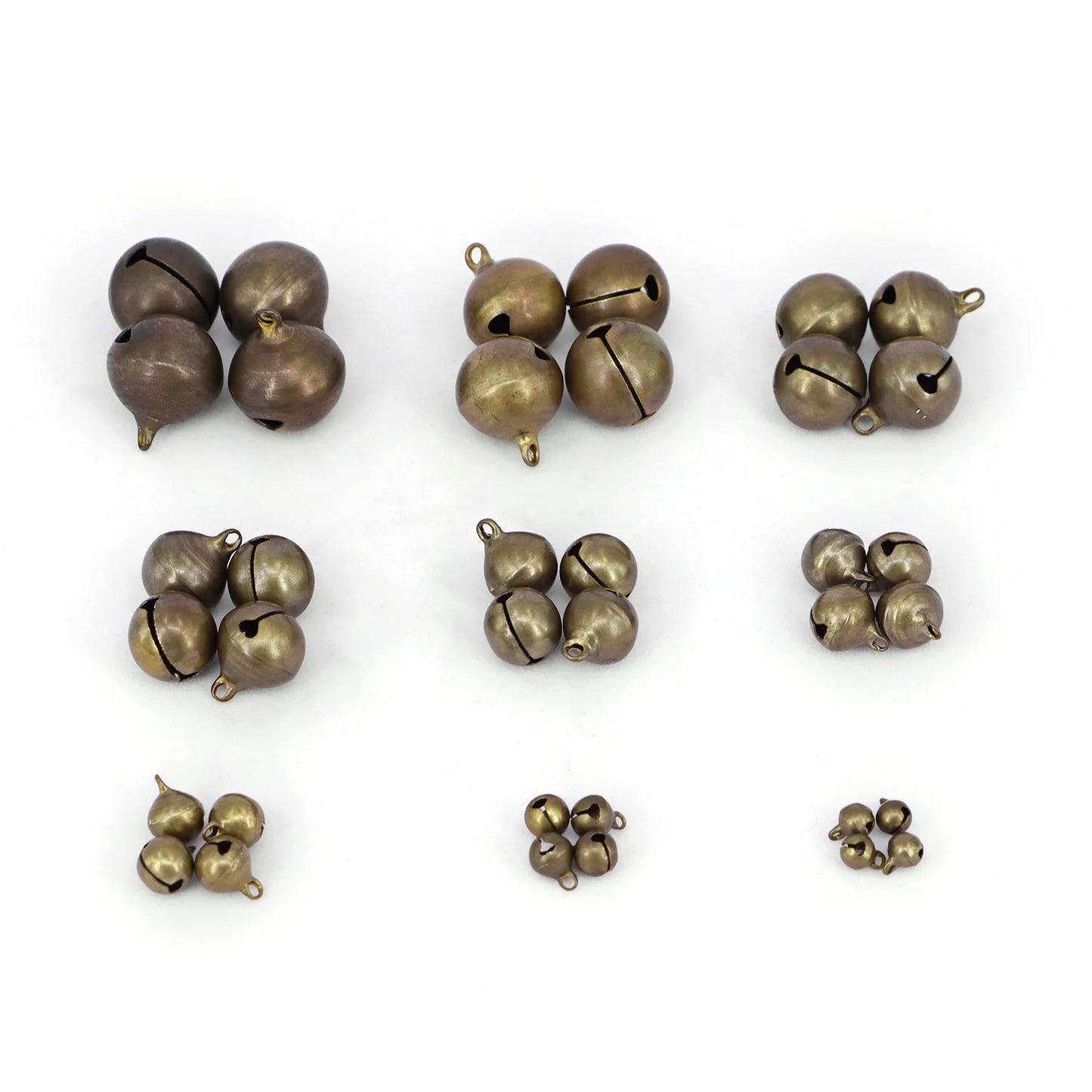Campanas de bronce pequeñas de cobre, cuentas sueltas, accesorios para hacer a mano, joyería
