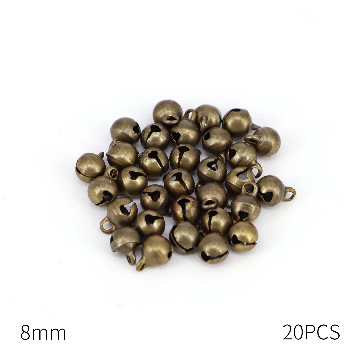 Campanas de bronce pequeñas de cobre, cuentas sueltas, accesorios para hacer a mano, joyería
