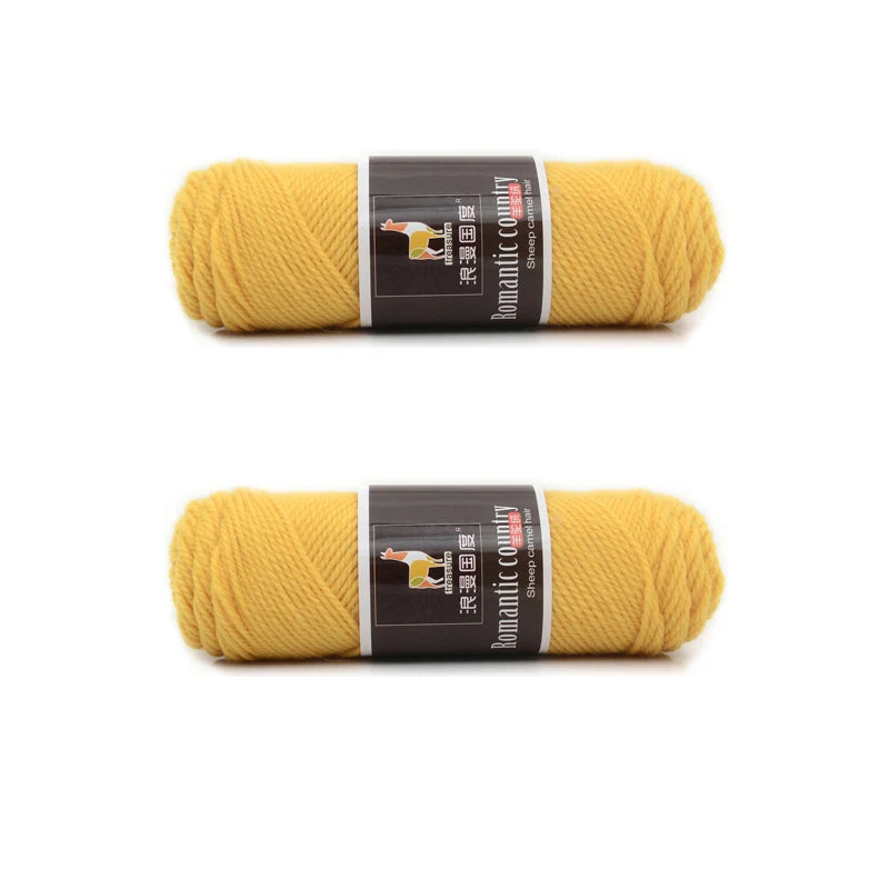 2 uds total 200g tejido a mano lana de Alpaca, lana suave y cálida