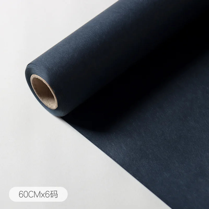 Rollo de papel de embalaje de Color sólido de alta textura, película mate, 60cm x 6 yardas/1 rollo