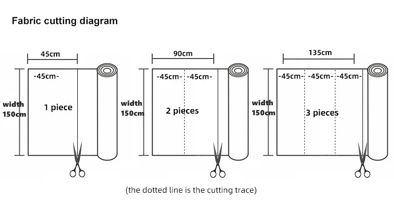 Tela estampada de porcelana azul y blanca, lino (polyester) y algodón de 150x45cm