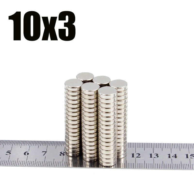 Imanes de Neodimio NdFeB Redondos, Súper Potentes, Fuertes y Permanentes, 4x2, 5x2, 5x3, 6x2, 6x3, 8x2, 10x1, 10x2, 12x2
