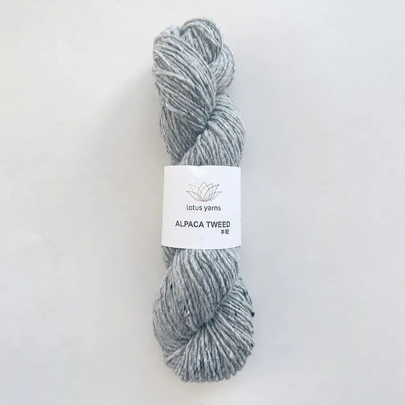 Lana de Lotus Alpaca Tweed, lana merina, nailon mezclado, para tejido a mano, ganchillo, 1*50g