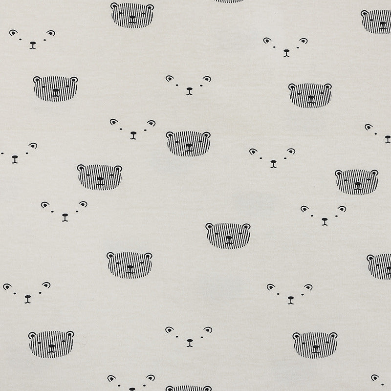 Tela de Jersey para niños de 180x50cm, tela de punto de algodón peinado con estampado de dibujos animados