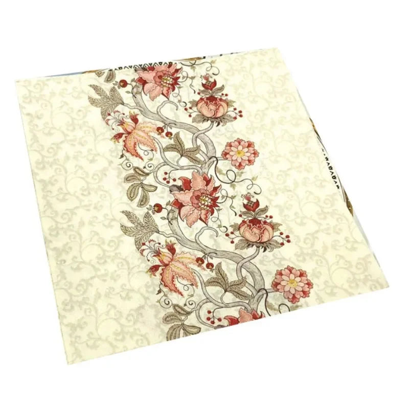 Servilletas estampadas coloridas de alta gama, toallas de papel virgen cuadradas, 20 piezas/ decoupage