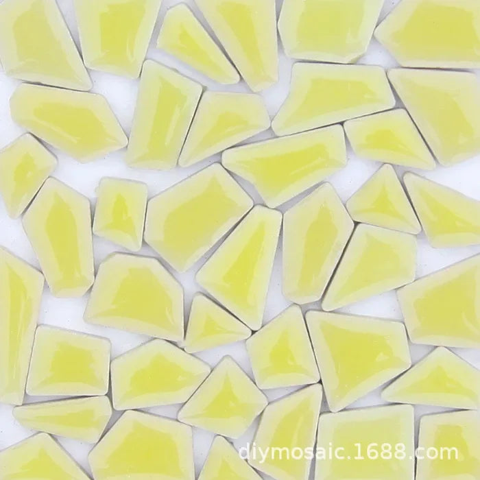 200g a granel, pequeño fragmento de piedra libre de cerámica, mosaico manual esmaltado Irregular azulejo de cerámica arte, manualidades