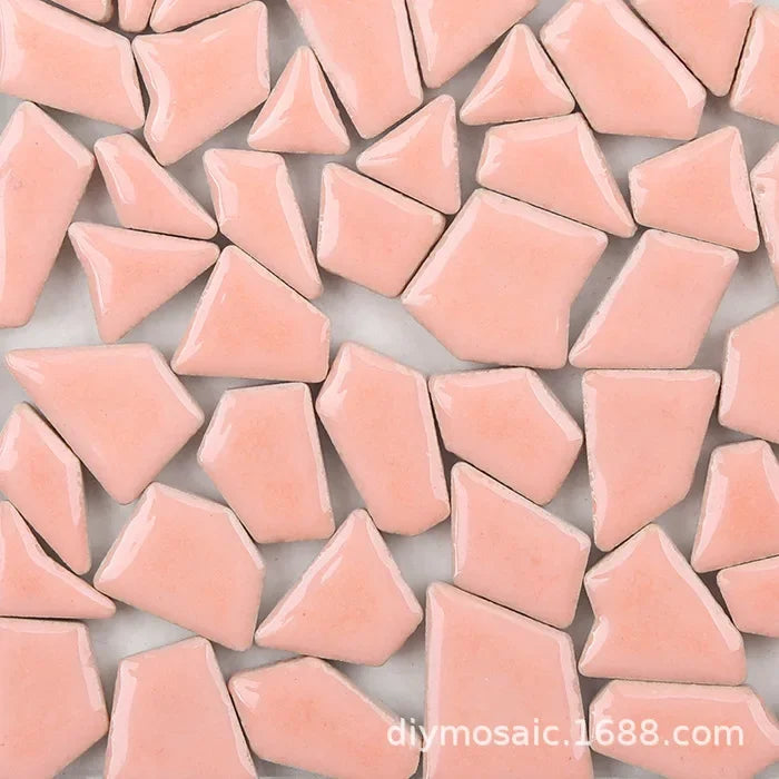 200g a granel, pequeño fragmento de piedra libre de cerámica, mosaico manual esmaltado Irregular azulejo de cerámica arte, manualidades