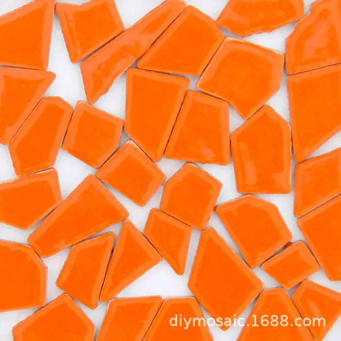 200g a granel, pequeño fragmento de piedra libre de cerámica, mosaico manual esmaltado Irregular azulejo de cerámica arte, manualidades