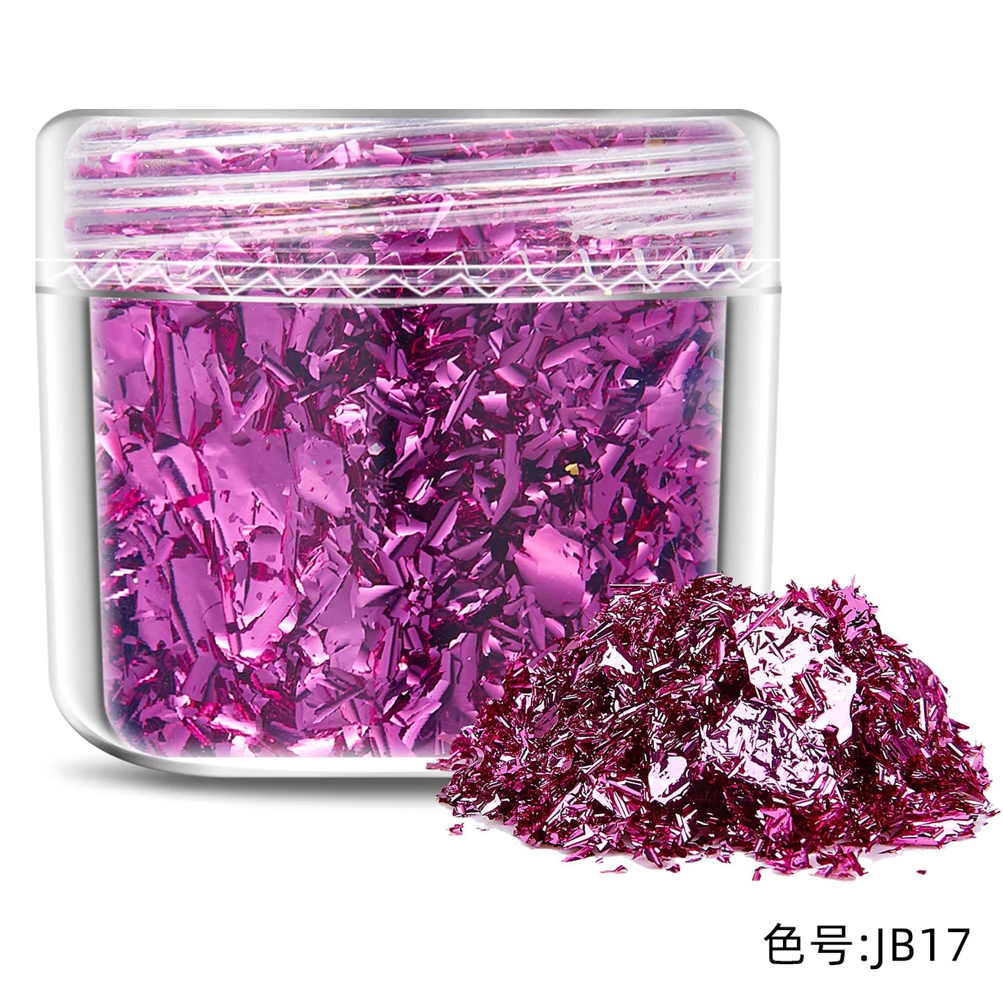 Copos de hojas metalizadas brillantes, para pintura, papel decorativo, rellenos de moldes de resina, 30 colores