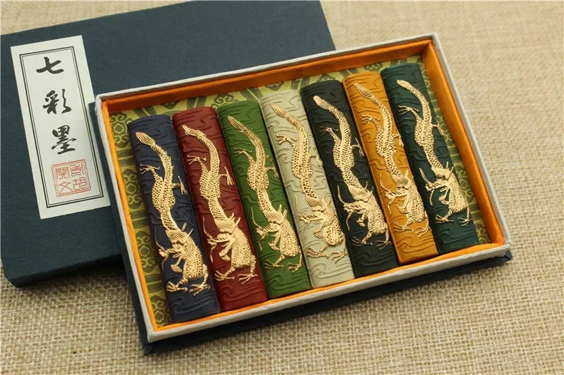 Juego chino de tinta Sumi, pintura en barra, tintas sólidas para caligrafía