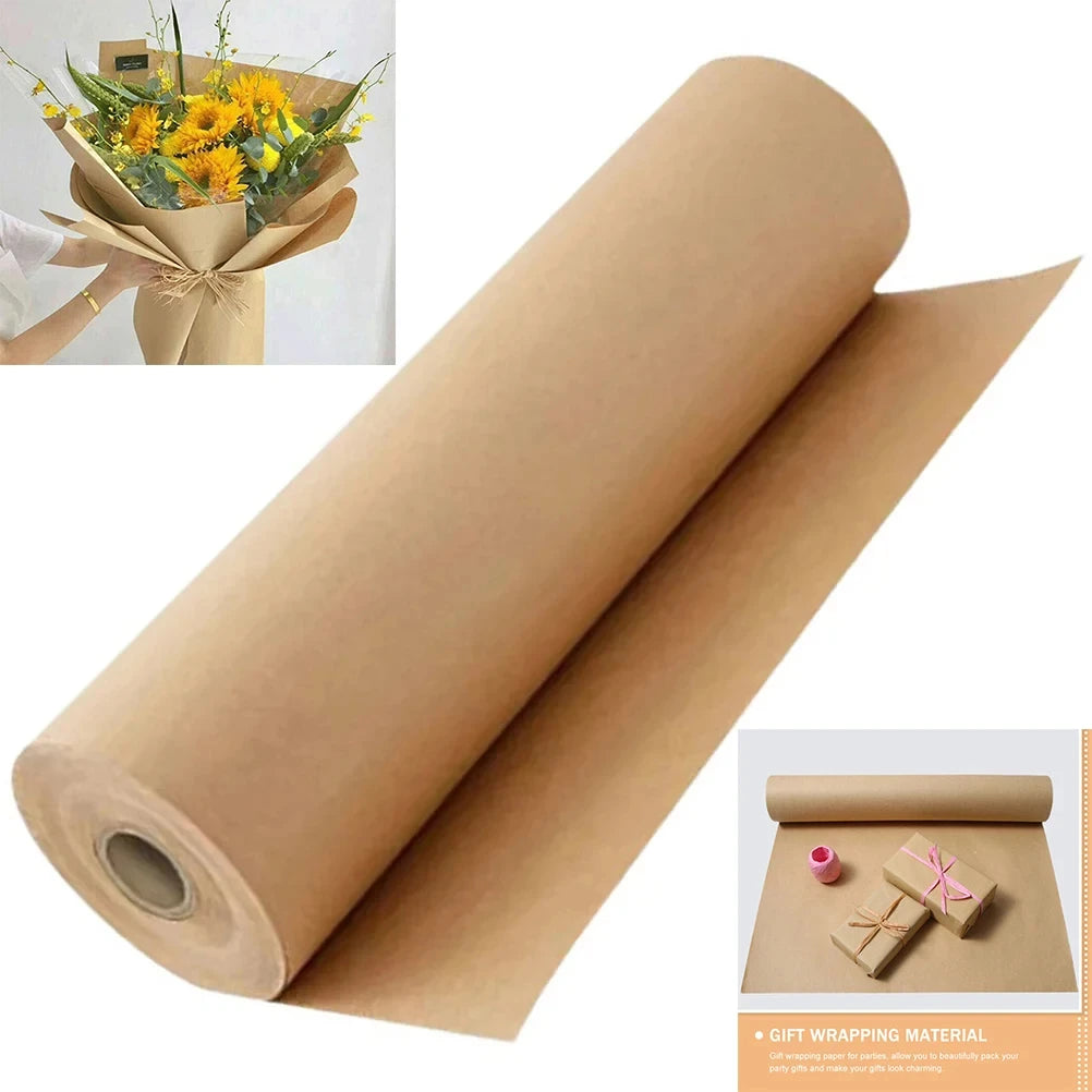 Rollo de papel Kraft para envolver, para pintar, para embalaje, 29,9 cm x 2,9/ 4,9/ 9,9/ 14,9 metros