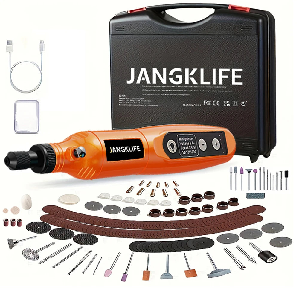 Kit de herramientas rotativas inalámbricas USB, bolígrafo de grabado de carpintería, para joyería, metal, vidrio, Mini Taladro Inalámbrico