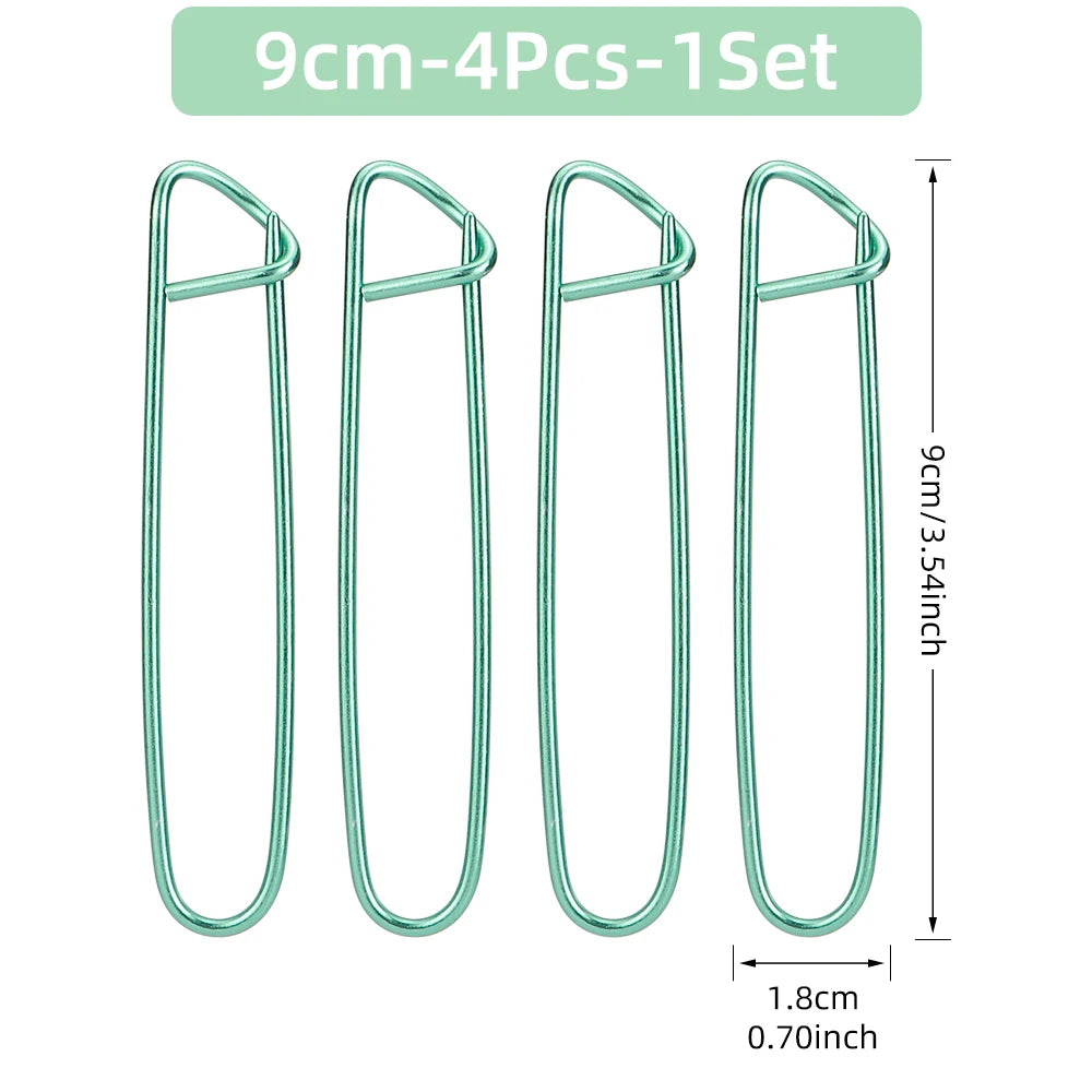 Ganchos de puntos para tejer, 4 tamaños de aluminio, 4 Uds.