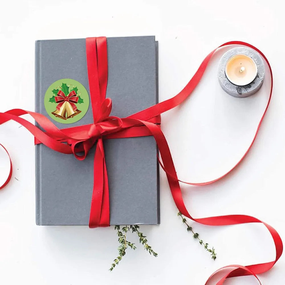 Etiquetas adhesivas de Navidad, para regalos o decoración, 50 a 500 piezas